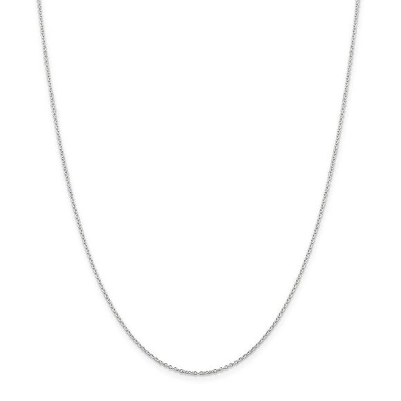 Sterling Silver, Jersey Collection, Medium Number 48 Necklace - 24 In